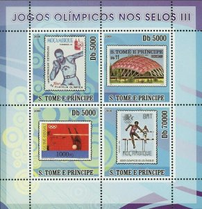 Olympic Games on Stamps Volleyball Boxing Mexico Race S/S MNH #3468-3471