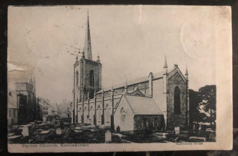 1904 Kiltyclogher England RPPC Postcard Cover To Berlin Germany Parish Church