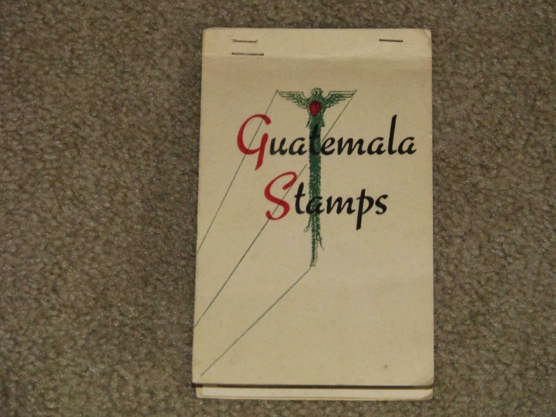 SMALL LOT OF GUATEMALA STAMPS IN SMALL BOOKLET, USED & UNUSED 