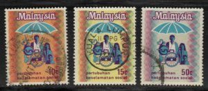 MALAYSIA Scott 98-100 used  stamp set