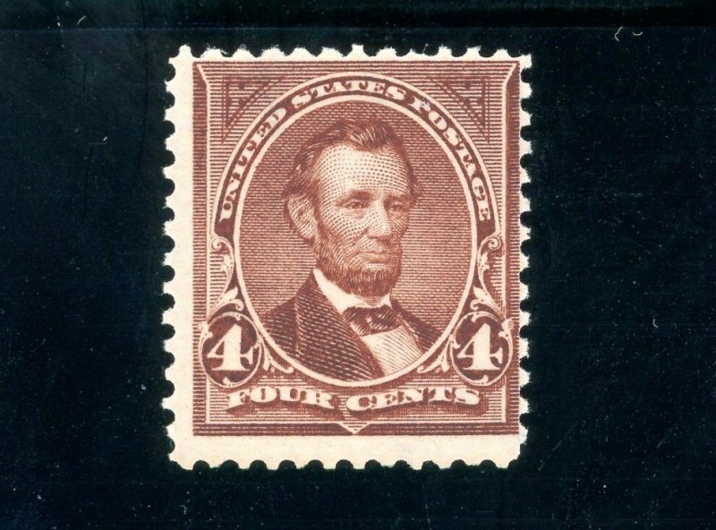 USAstamps Unused FVF US Serie of 1898 Lincoln Scott 280 OG MNH