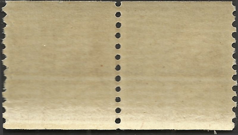 # 842 MINT NEVER HINGED Line Pair THOMAS JEFFERSON