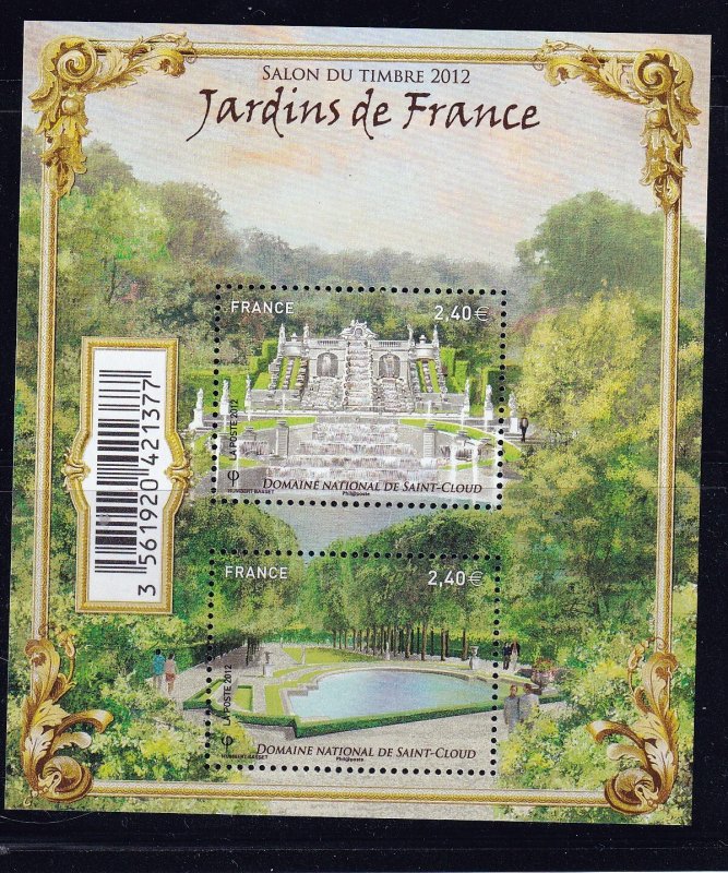 FRANCE 2012  - St-Cloud Park , Paris  - MNH Sheet  # 4227