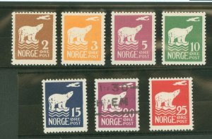 Norway #104-110   (Airplane)