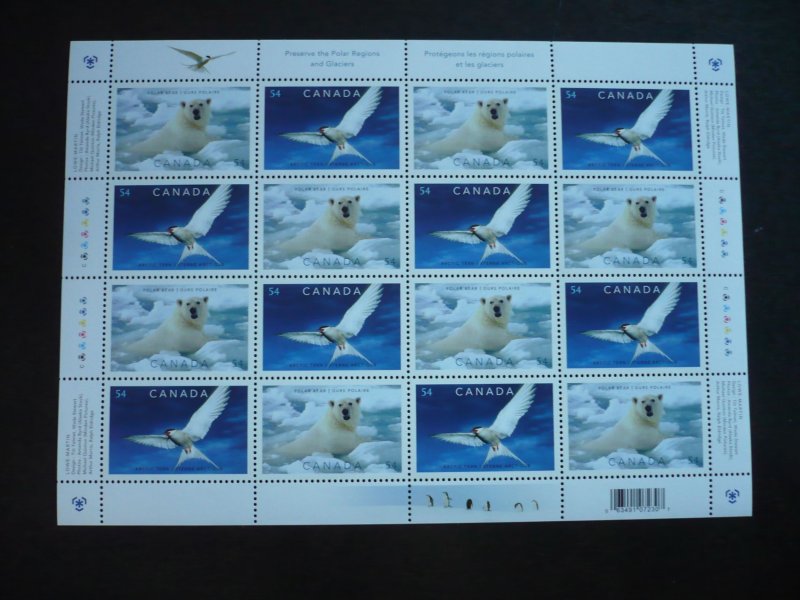 Stamps - Canada - Scott# 2326-2327 - Mint Never Hinged Pane of 16 Stamps