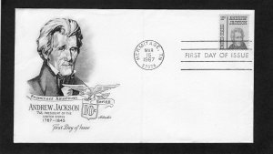 1286 Andrew Jackson, FDC Artmaster
