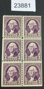 US STAMPS #720b MINT OG H PART OF BOOKLET LOT #23881