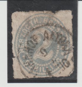 Germany-Schleswig-Holstein Scott # 21 Used thin flaws CV.$47.