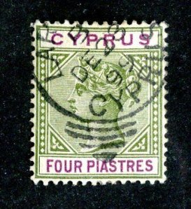 1894 Cyprus  Sc #32 used cv.$17.50 ( 9264 BCXX5 )