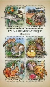 Rodents Stamp Squirrel Springhare Heliosciurus Mutabilis S/S MNH #4931-4936