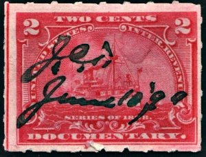 R164 2¢ Documentary Stamp (1898) Used