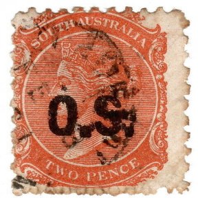 (I.B) Australia Postal : South Australia 2d Official Service (SG O44)