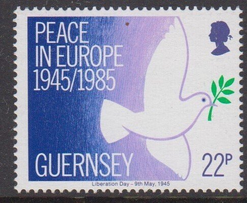 Guernsey 1985 Peace in Europe - Unmounted mint