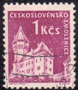 Czechoslovakia 976 - Used - 1k Smolenice Castle (1960) (6)