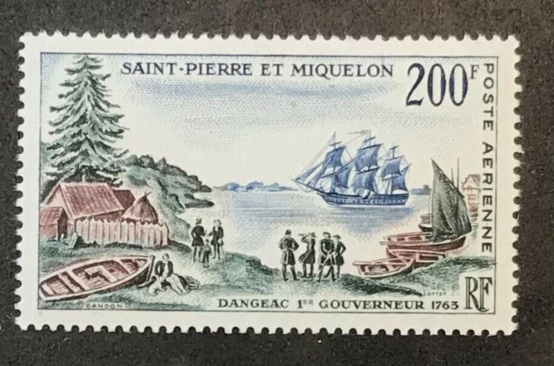 St Pierre & Miquelon C27 Ship MNH SCV $26.00