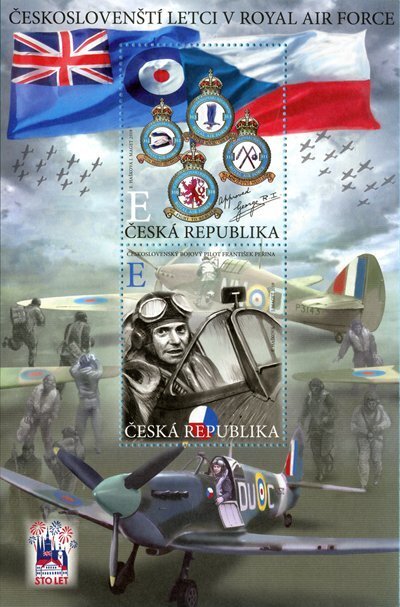 Czech Republic 2019 MNH Stamps Souvenir Sheet Battle of England Air Force Planes