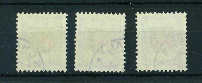 Liechtenstein 1927 87th Birthday of Prince full set of stamps. Used. Sg 77-79
