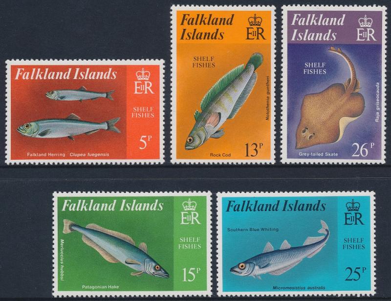 Falkland Islands 1981 Shelf Fishes Set of 5 SG412-416 MNH