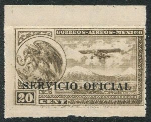 Mexico CO24, MNH. Michel D182. Air Post Official 1932. Coat of Arms, plane.