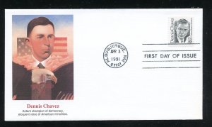 US 2186 29c Great Americans - Dennis Chavez UA Fleetwood cachet FDC