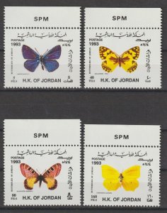 JORDAN 1993 SG 1691/4 + MS 1695 MNH Cat £33..10