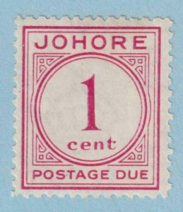 MALAYA - JOHORE J1  POSTAGE DUE  MINT HINGED OG * NO FAULTS EXTRA FINE! - TXH