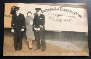 1931 New York Usa Early Aviation RPPC Postcard Cover Easter Air Transportation