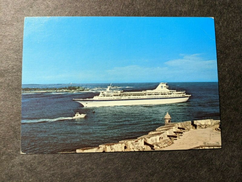 PASSENGER Ship SS NORDIC PRINCE Naval Cover Unused Postcard San Juan Puerto Rico