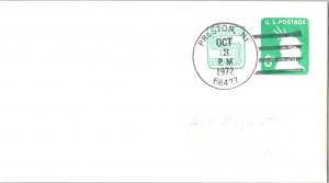 United States Nebraska Preston 68427 1972 4-bar  1971-1973  Postal Stationery...