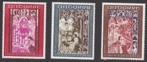 Andorra, French Admin. #192-4, MNH set, scenes, Altar of St. John Caselles