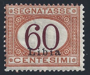 1925 LIBYA, Postage No. 11, 60 cent orange and brown, MNH / **