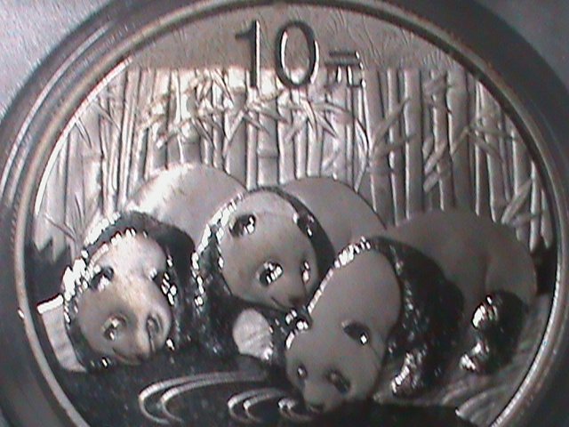 ​CHINA- 2013-LOVELY PANDAS -$10 SILVER DOLLARS-MS70-CERTIFIED BY PCGS -VF