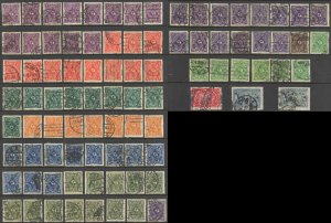 Germany Sc# 185-196 Used Lot/89 Assorted 1922-1923 Definitives