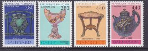 France 2398-2401 MNH 1994 Early Stoneware full Set Very Fine