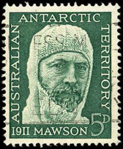 AUSTRALIAN ANTARCTIC TERRITORY Sc L7 F-VF/USED-1961 5p Sir Douglas Mawson-Sound