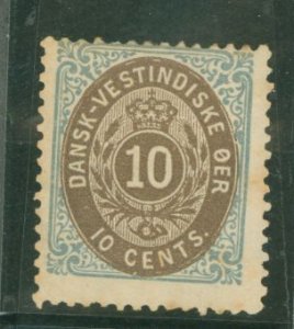 Danish West Indies (& U.S. Virgin Islands) #10 Unused Single