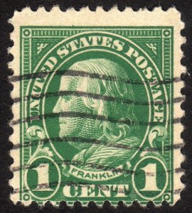 1923, US 1c, Franklin, Used, Sc 552