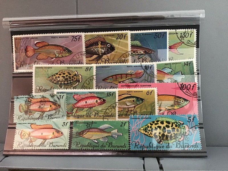 Rep Du Burundi fish  stamps  R22769