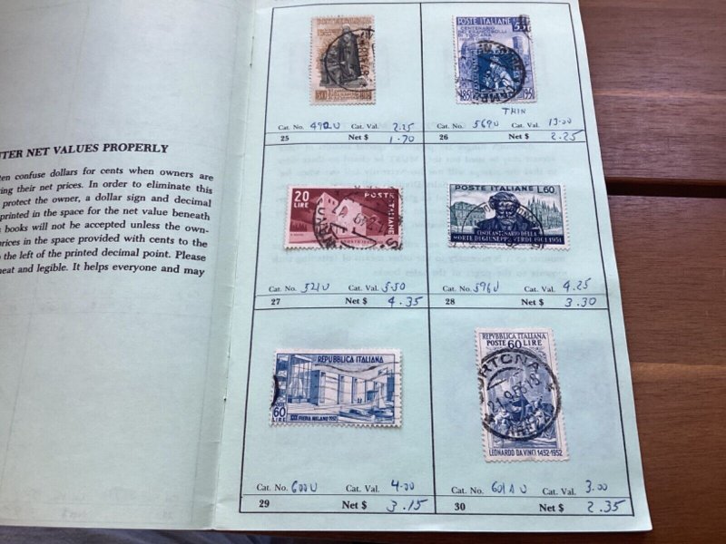 ICOLLECTZONE BOX LOTS & COLLECTIONS-Italy Sale  Book 1991 High CV  (A000-18)