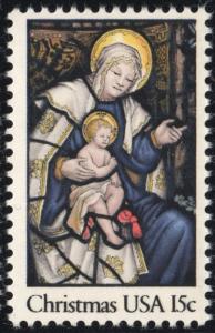 SC#1842 15¢ Madonna and Child Single (1980) MNH