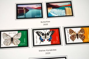 COLOR PRINTED GREEK CYPRUS 2011-2020 STAMP ALBUM PAGES (41 illustr. pages)