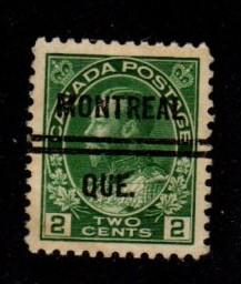 Canada - #107 King George V Precancel   - Used