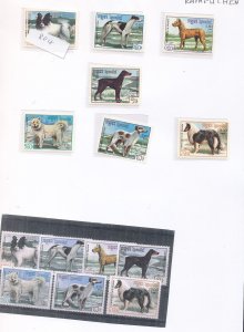 FAROES Georgia GB kampuchea Laos DOGS MNH used (Apx 90+ items) KRA028