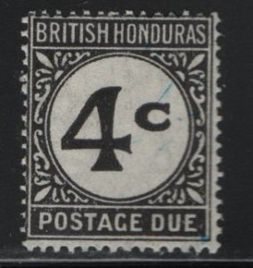 BRITISH  HONDURAS  J3   MINT HINGED POSTAGE DUE