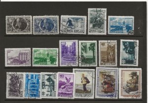 Russia 1947-52 five  sets (18 stamps) see description  used