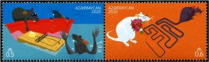 2020 Azerbaijan Year of the Rat Pr (Scott 1274) MNH