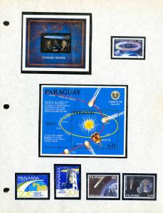 Worldwide Halley's Comet Mint NH Stamp Collection 