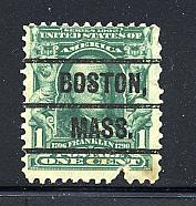 300 used, early Boston precancel