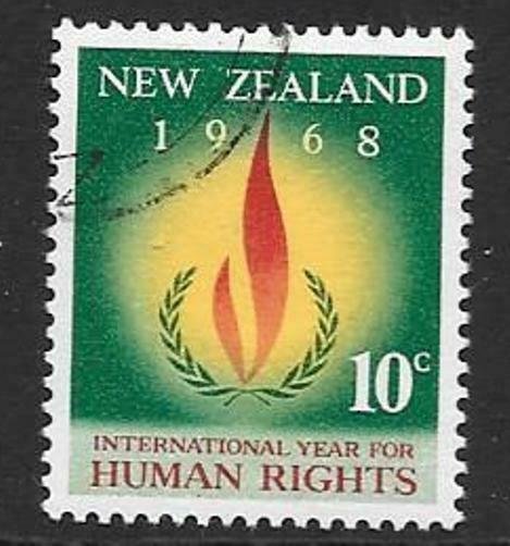 NEW ZEALAND SG891 1968 HUMAN RIGHTS FINE USED