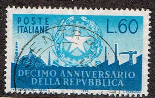 Italy # 712  Used